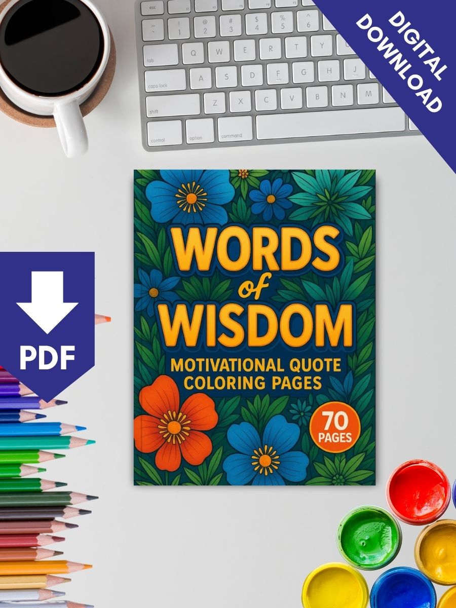 Words of Wisdom – 70 Motivational Quote Pages - Image 2