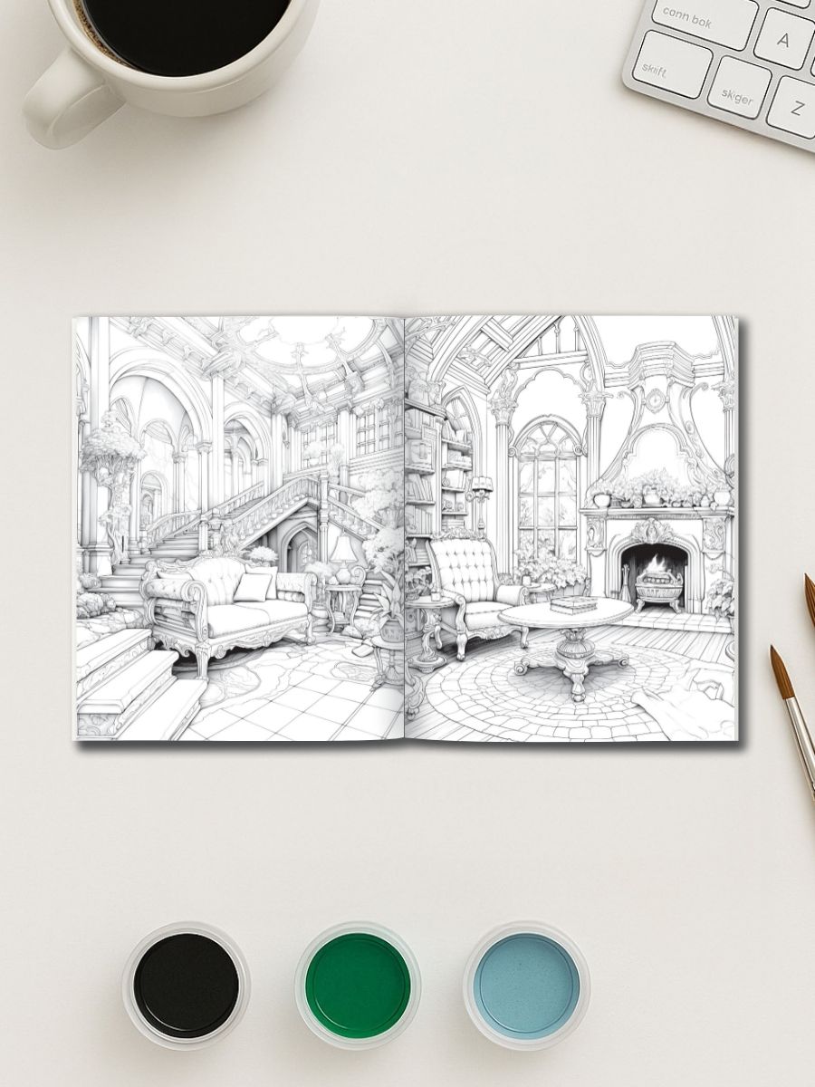Fantasia Rooms – 50 Fantasy Interior Design Pages - Image 3