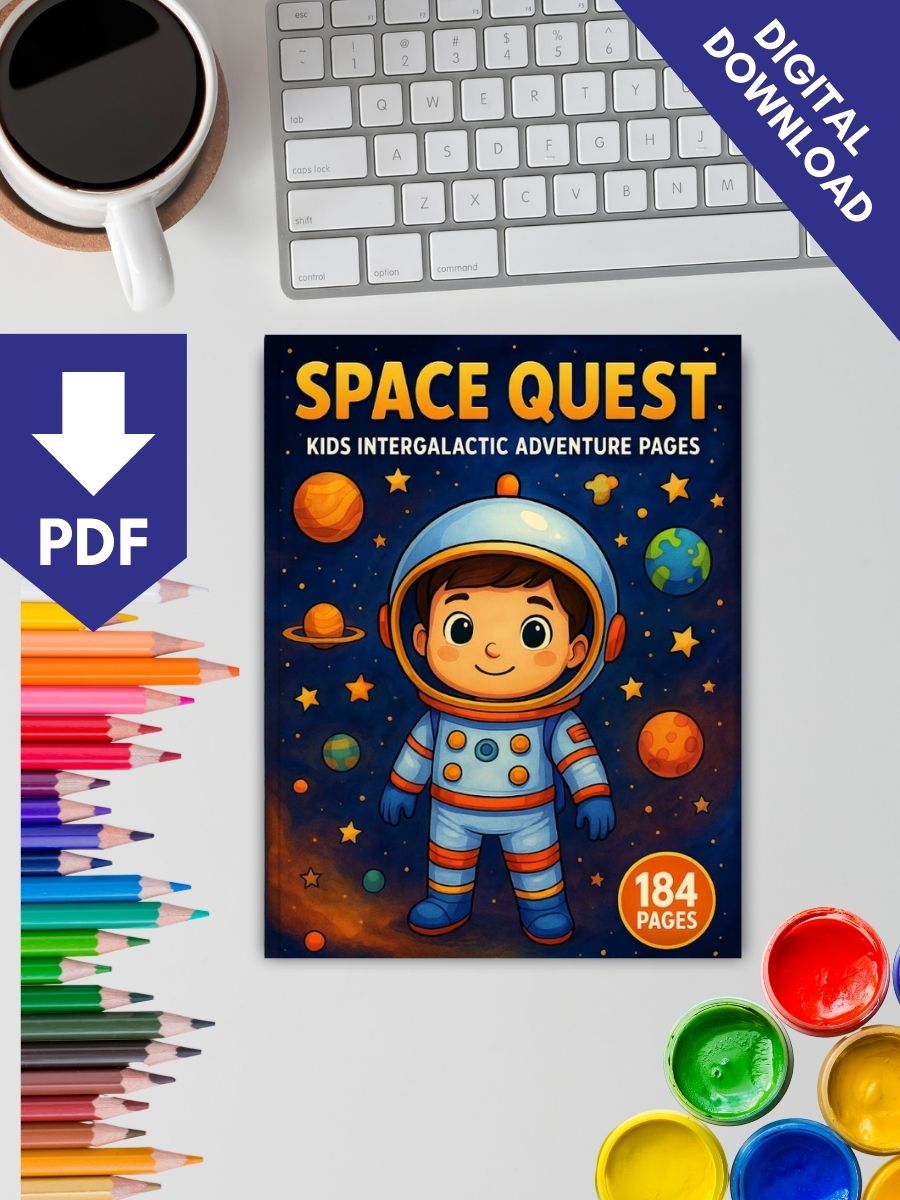 Space Quest – 184 Intergalactic Adventure Pages for Kids - Image 2