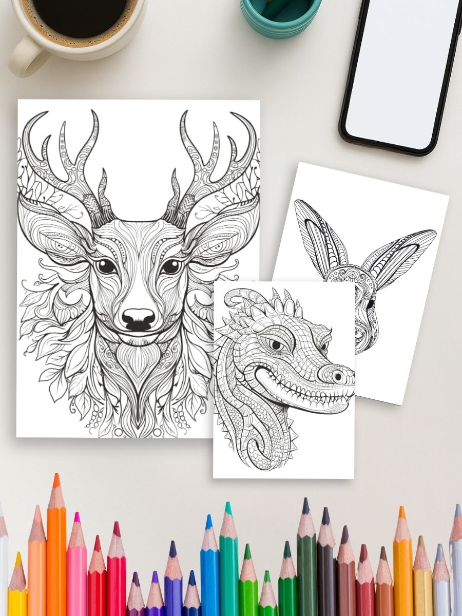 Mandala Wild – 54 Animals Filled with Intricate Patterns - Image 4