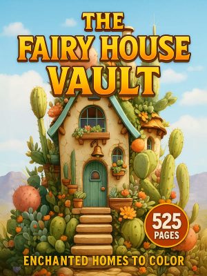 The Fairy House Vault – 525 Enchanted Homes to Color