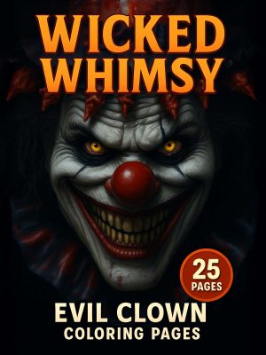 Wicked Whimsy – 25 Evil Clown Coloring Pages