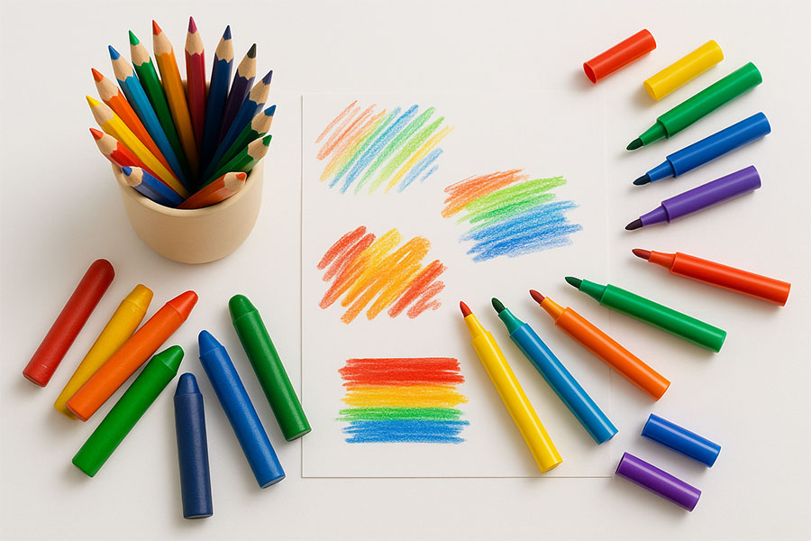 Best Tools for Coloring: Markers vs. Crayons vs. Pencils