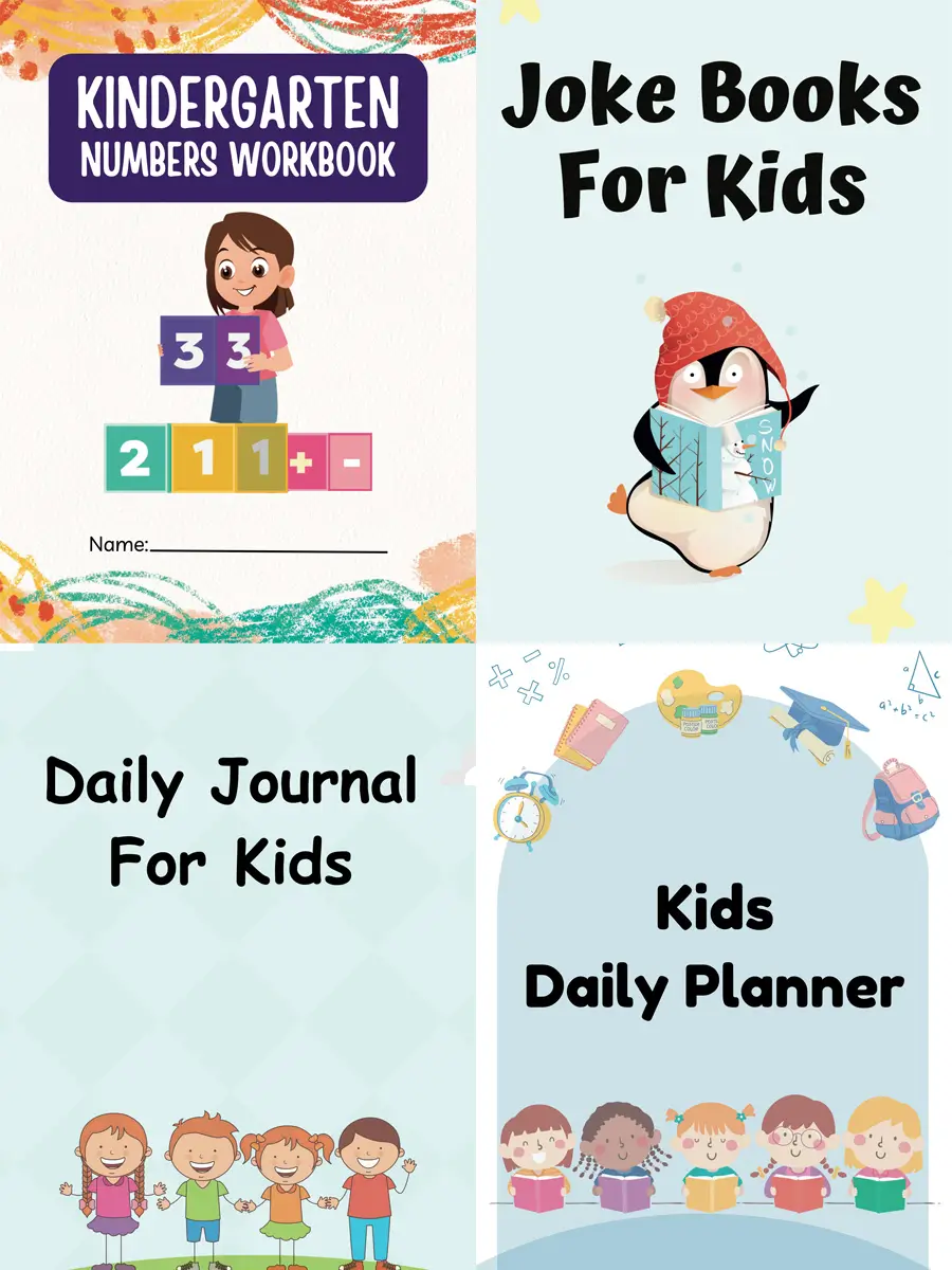 Big Growth Bundle for Kids – 1260 Pages of Journals, Planners, and Fun Worksheets - Image 2