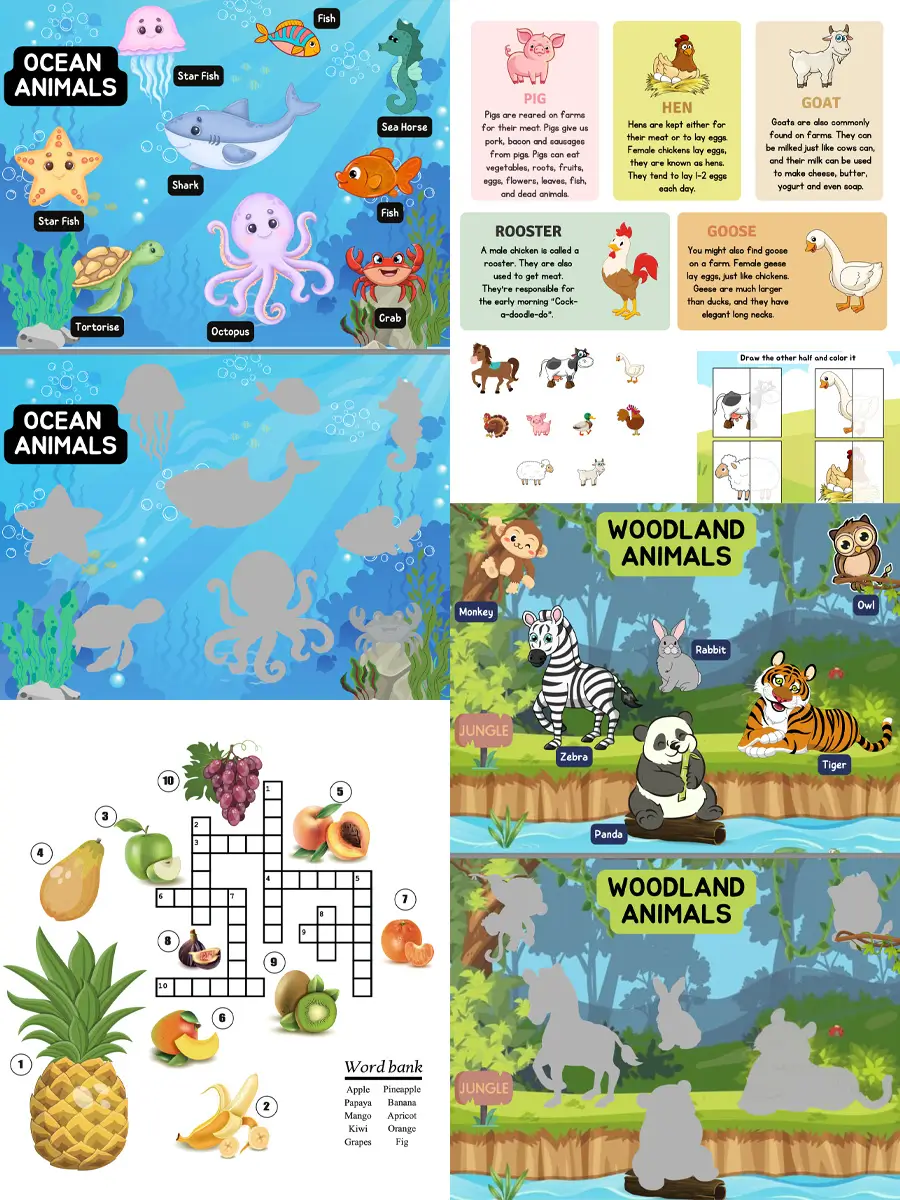 Preschool Printable Games – 880 Pages of Interactive Learning Fun - Image 2
