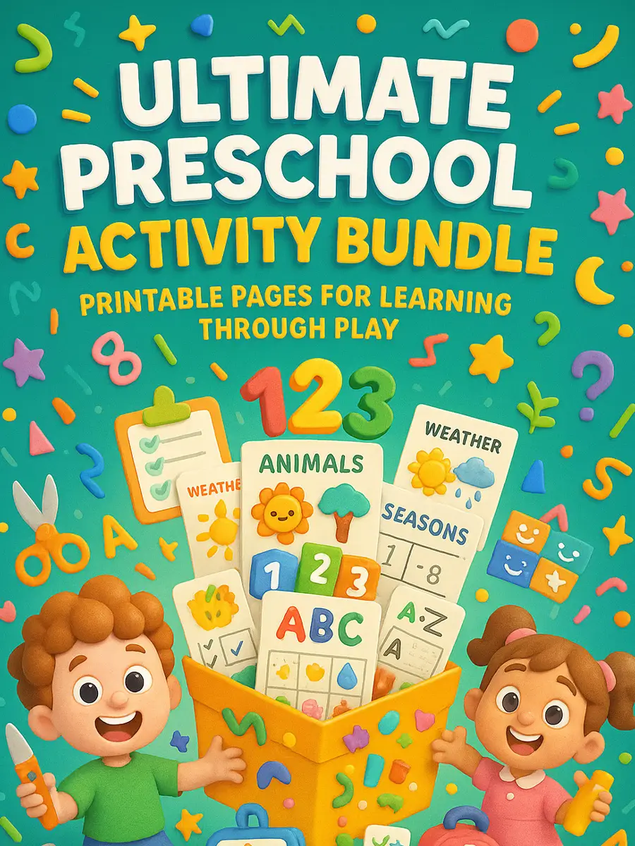 Ultimate Preschool Activity Bundle – 490+ Printable Pages for Learning Through Play